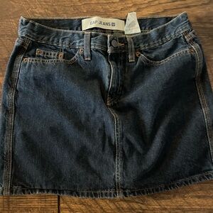 GAP Dark Blue Denim Mini Skirt